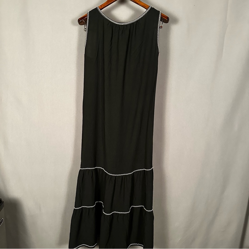 Max Studio black long maxi boho flowy‎ dress size S NWT - Picture 8 of 10